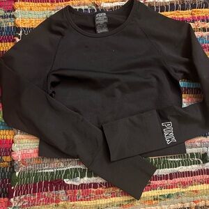 Victoria's Secret PINK Black Seamless Top